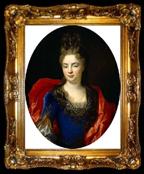 framed  Nicolas de Largilliere Portrait of the Princess of Soubise, daughter of Madame de Ventadour, ta009-2